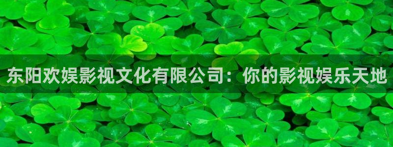 超碰在线观看亚洲：东阳欢娱影视文化有限公司：你的影视娱乐天地